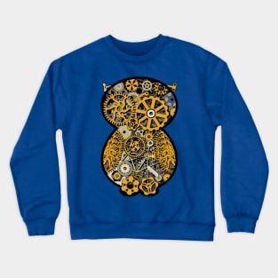 Steampunk Gears Owl Crewneck Sweatshirt